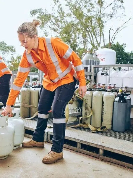 Bisley Women's Apex 240 Taped Ripstop Cargo Pant BPCL8580T Metro Workwear.